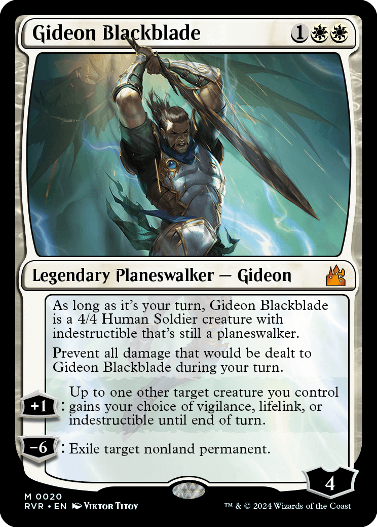Gideon Blackblade | Ravnica Remastered Foil | Card Kingdom