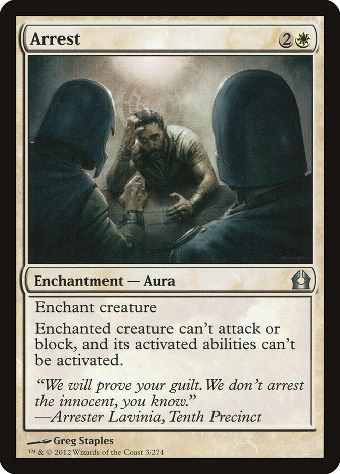 mtg return to ravnica cards Arrest | Return to Ravnica | Modern