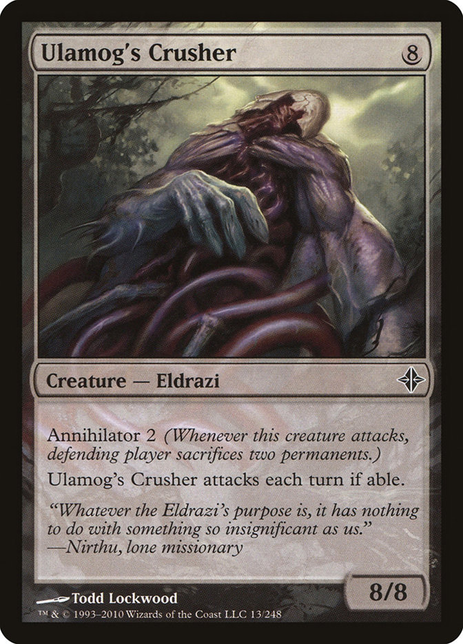 rise of the eldrazi mtg card Ulamog's Crusher | Rise of the Eldrazi | Modern