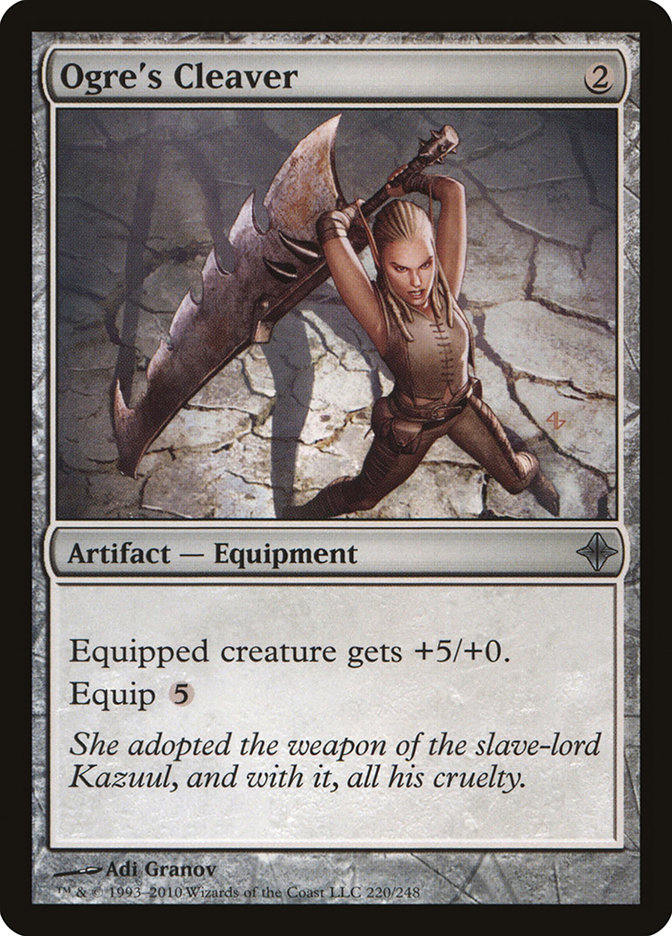 mtg ogre cards Ogre's Cleaver | Rise of the Eldrazi | Modern