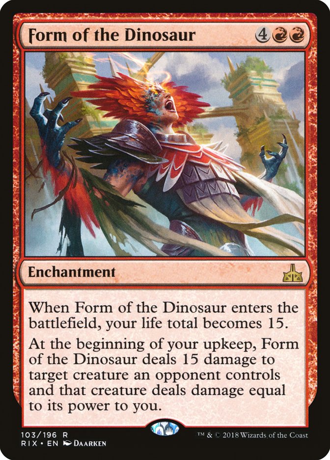 Form of the Dinosaur | Rivals of Ixalan | Modern | Card Kingdom