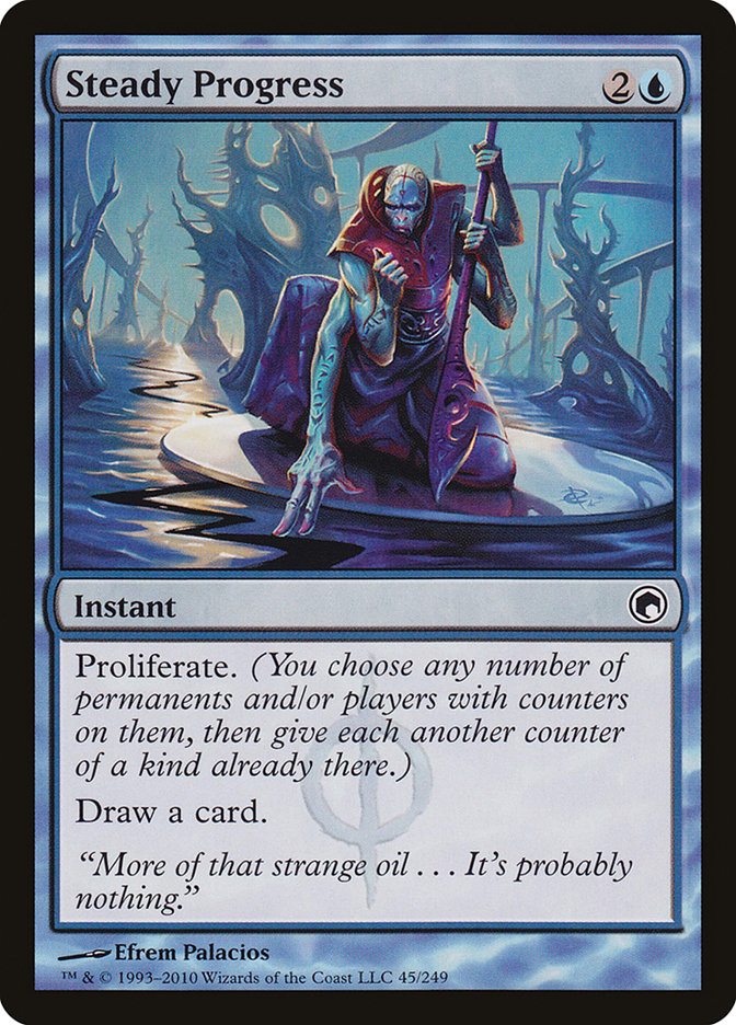 mtg scars of mirrodin card list Steady Progress [Scars of Mirrodin] Heavily Played