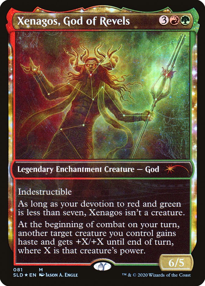 Xenagos, God of Revels [Secret Lair Drop Series] Damaged Foil