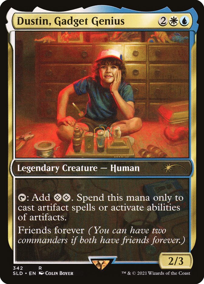 dustin mtg card Dustin, Gadget Genius [Secret Lair Drop Series]
