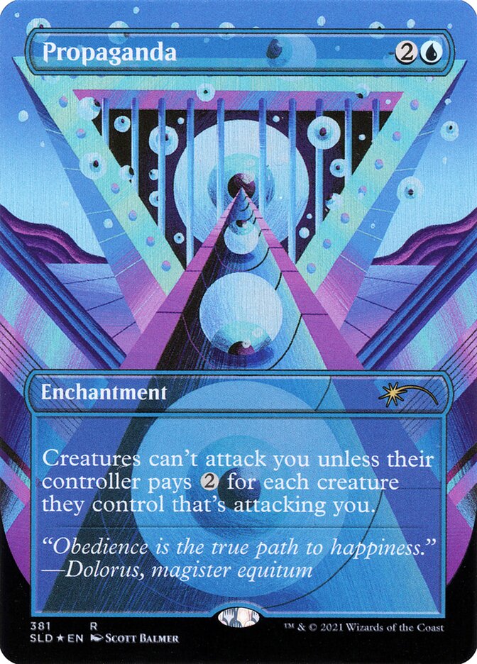 cards like propaganda mtg (ACR-085) EDH Political Science  Propaganda