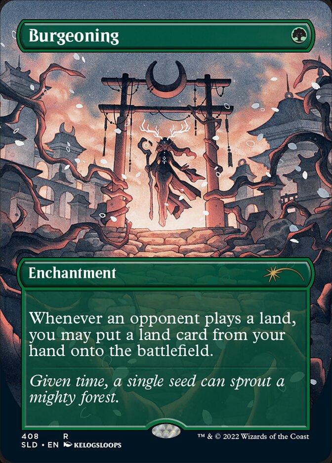 mtg cards like burgeoning Burgeoning (#408) (foil) (borderless)
