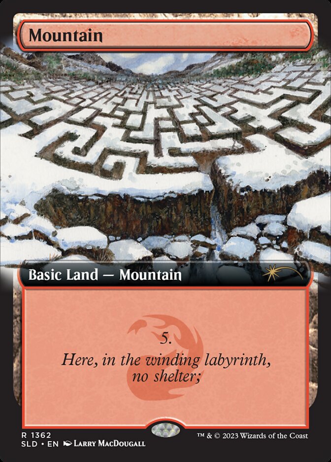 MTG Foil 基本土地5種 Secret Lair SLD Mountain | Secret Lair | Card Kingdom