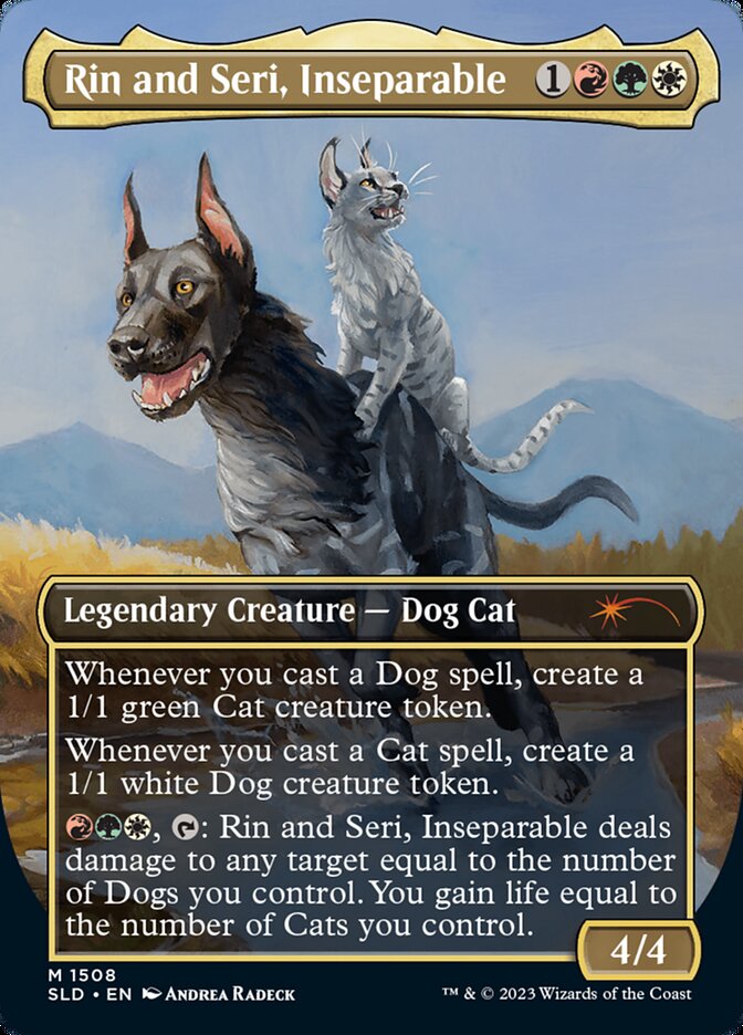 mtg cat dog commander deck Amazon.com: Elite Commander Cat/Dog Deck - Rin and Seri, Inseparable - Naya  Red Green White - EDH cEDH - 100 Card - Custom Magic The Gathering Deck