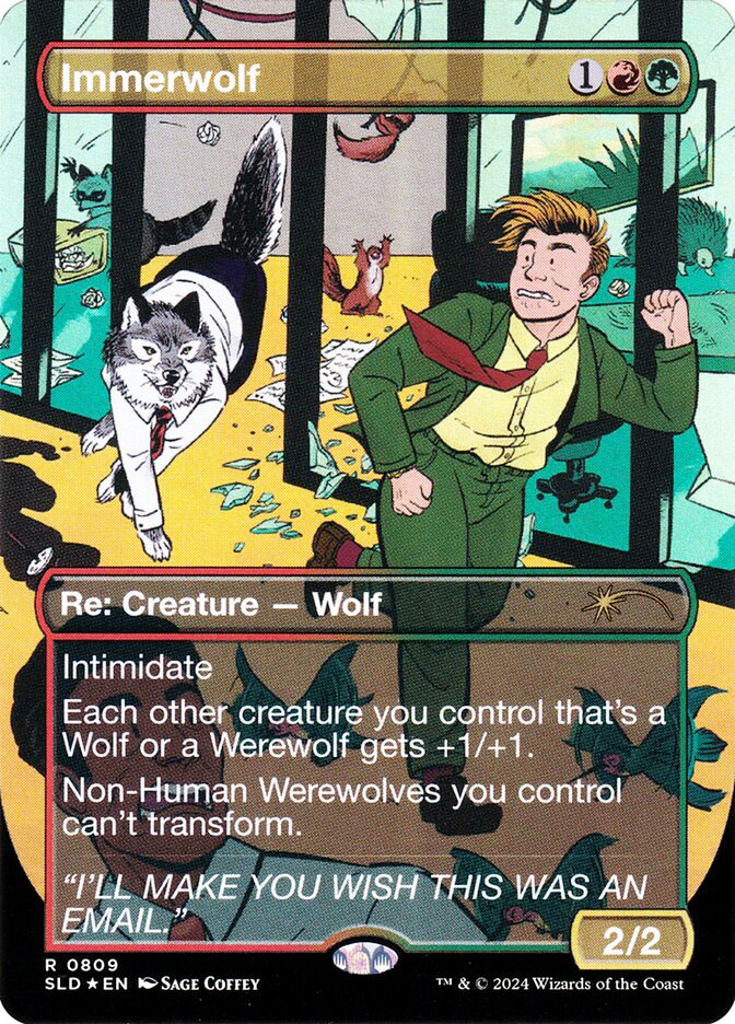 mtg werewolf card sleeves 50 MTG Standard Deck Protector Card Sleeves for One Night