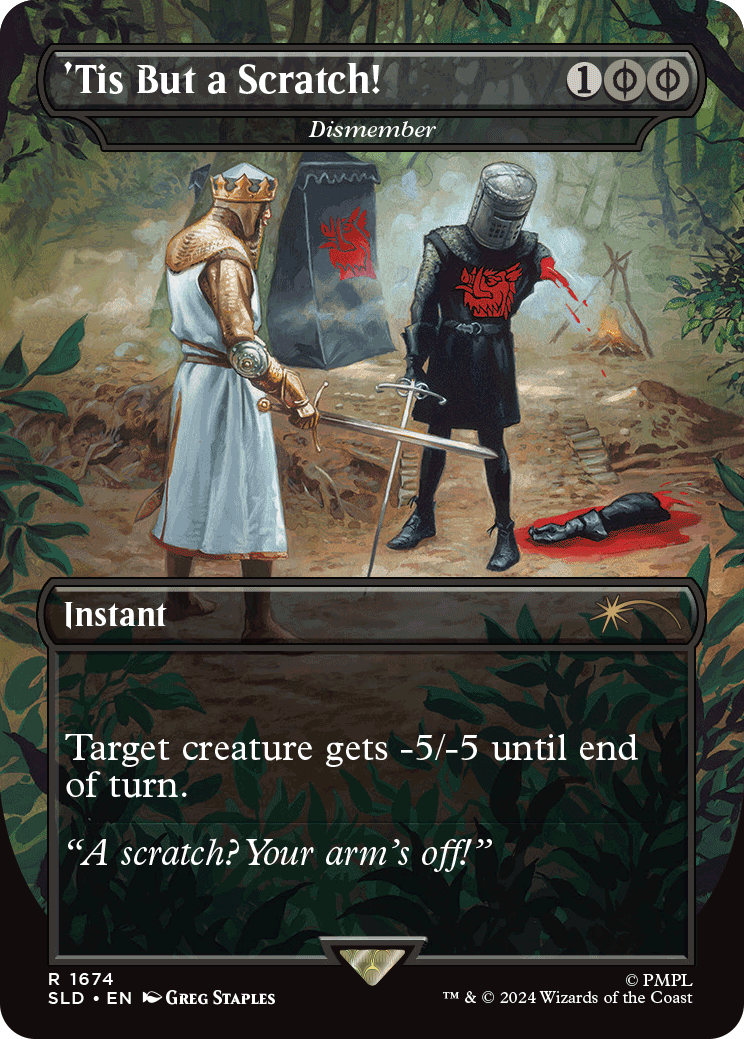 tis but a scratch mtg card MTG Secret Lair: Secret LAIR X Monty Python and The HOLY Grail: VOL. 1  (Foil Edition) : Amazon.sg: Toys