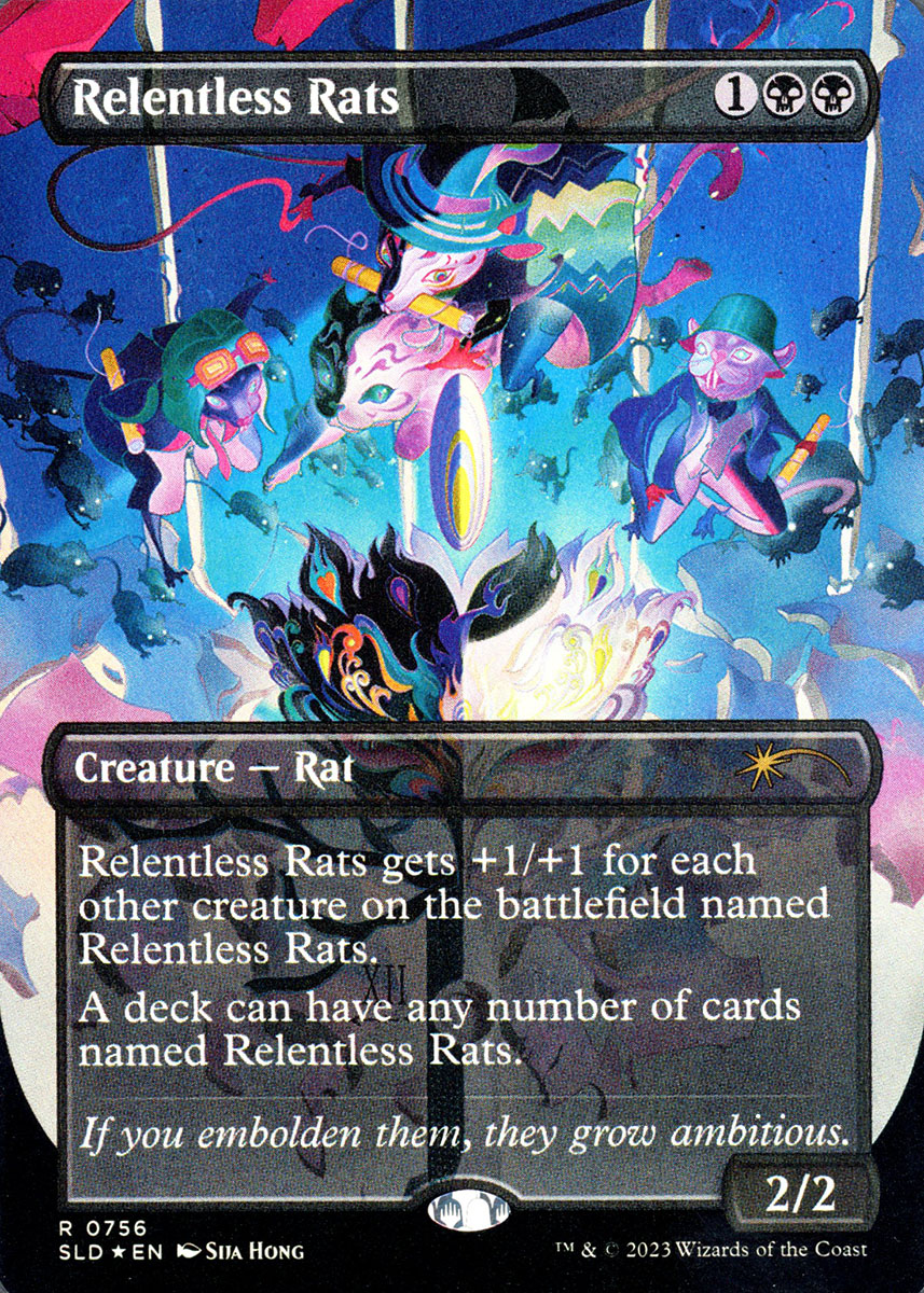 執拗なネズミ SLD 754 foil 執拗なネズミ SLD 754 foil ボーダレス】【Foil】【EN】執拗な