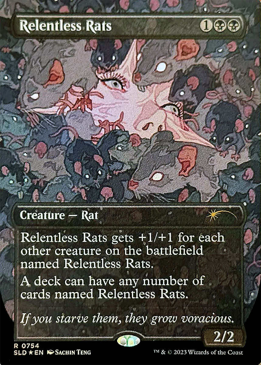 執拗なネズミ SLD 754 foil 執拗なネズミ SLD 754 foil ボーダレス】【Foil】【EN】執拗な