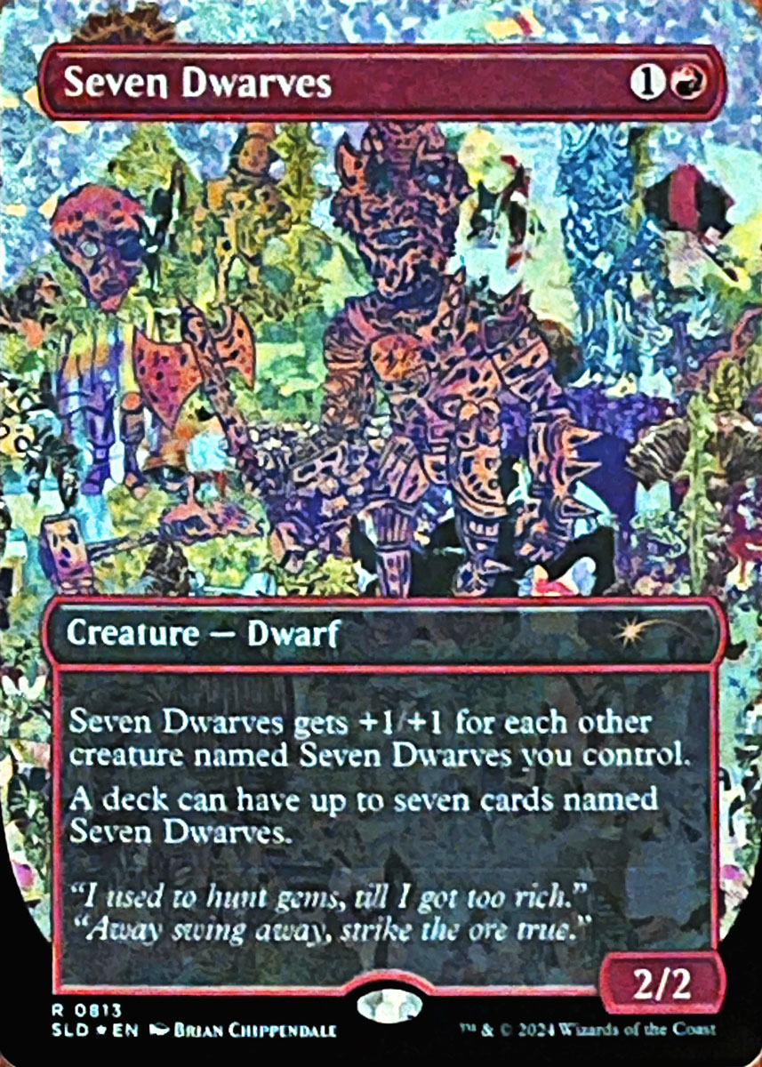 七人の小人　foil Seven Dwarves 0818 sld 七人の小人 foil Seven Dwarves 0818 sld Seven Dwarves (#818