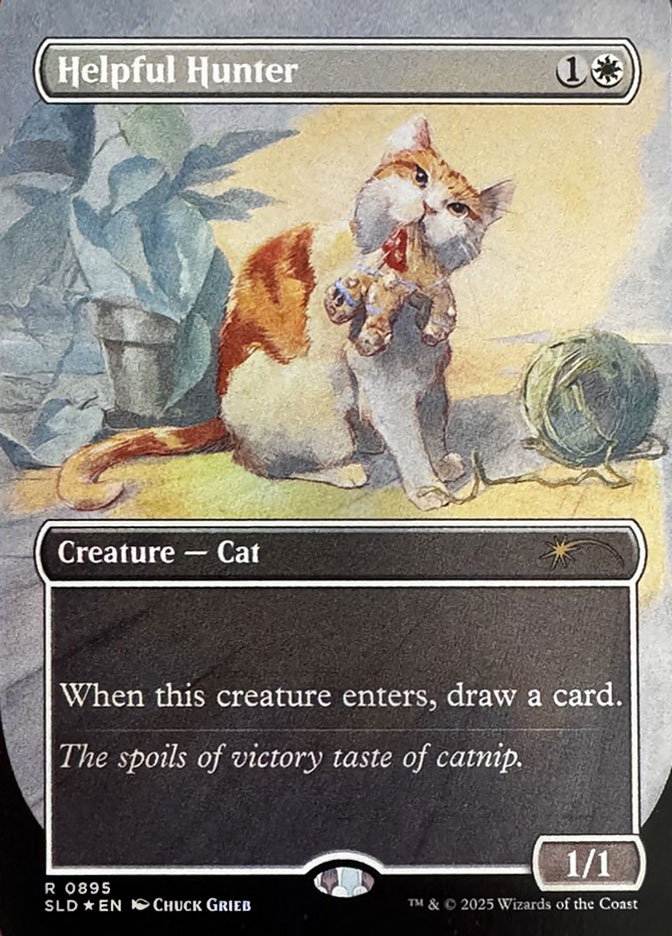 helpful hunter mtg card [0895] [Cats Are Better Than Dogs] [Secret Lair Drop] [Foil] – Face to Face Games When this creature enters helpful hunter - YouTube