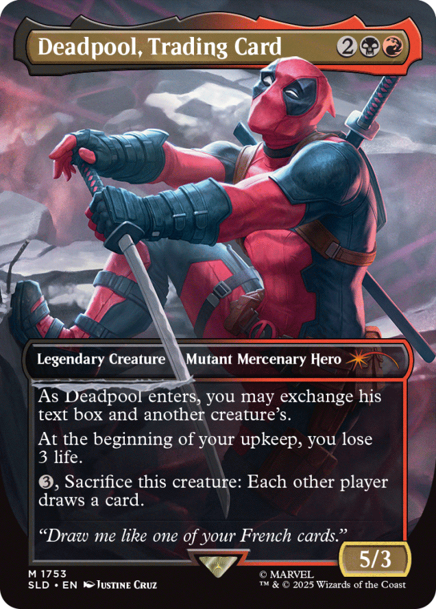 Deadpool, Trading Card | Secret Lair | Card Kingdom