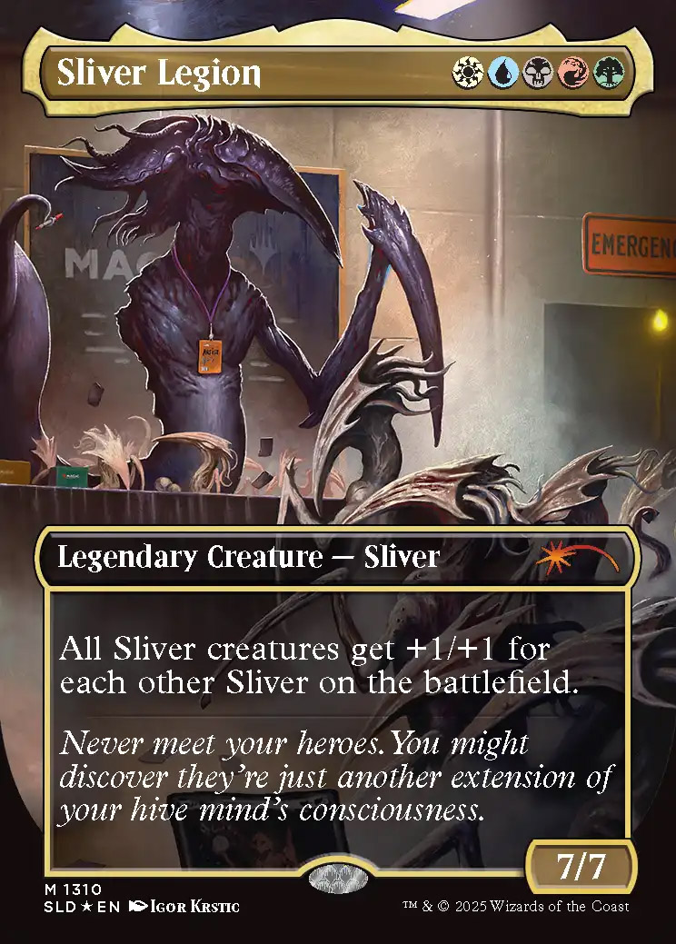 daggerheart card sleeves MTG Commander Deck EDH Deck Sliver Hivelord 100 Magic Cards Custom Slivers  Sliver Kindred 5 Color