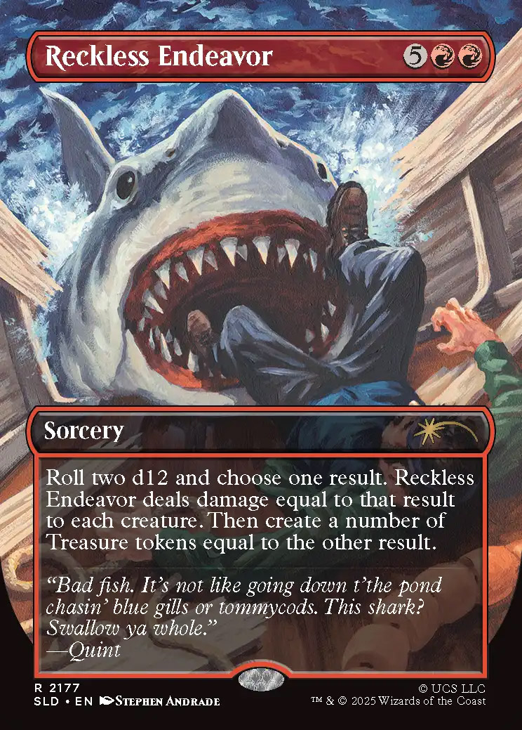 MTG secret lair JAWS foil ジョーズ Jaws, Relentless Predator | Secret Lair | Card Kingdom