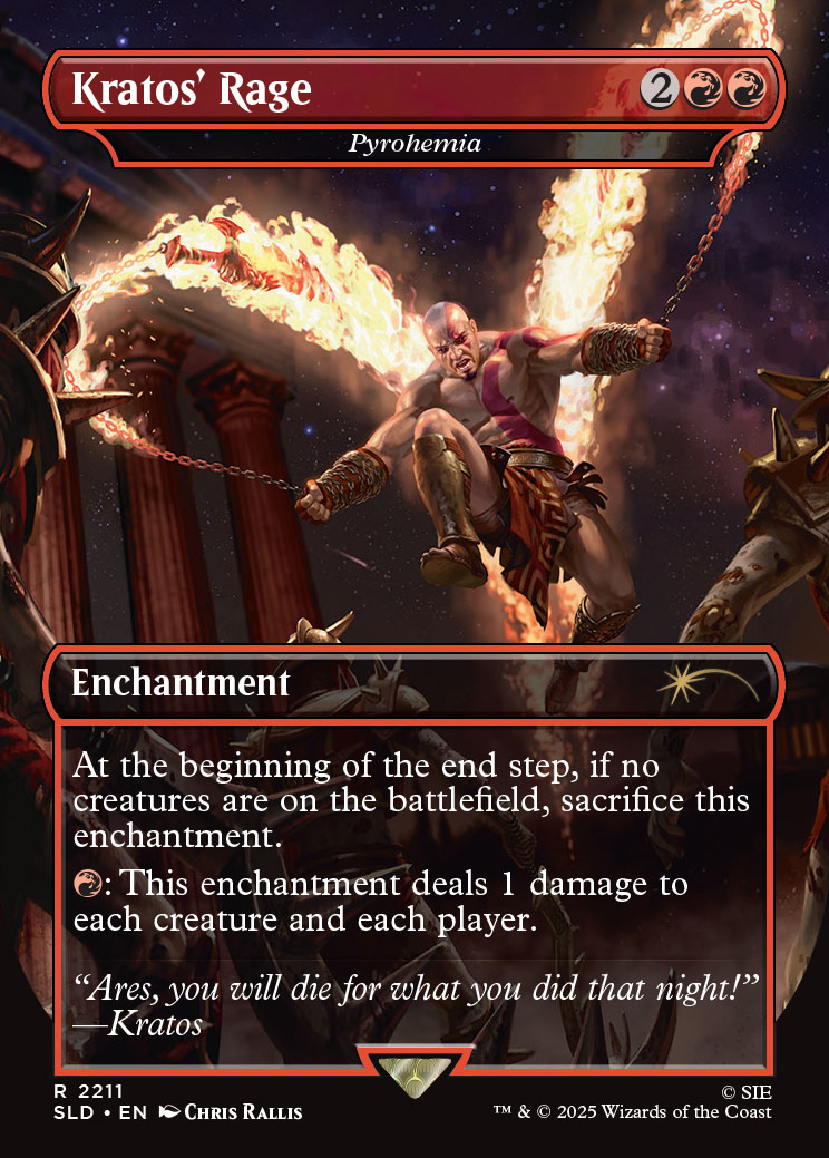 god of war mtg cards Secret Lair x Greek Kratos wandered for many yearseventually making his way to the mysterious Norse lands God of War custom Magic: