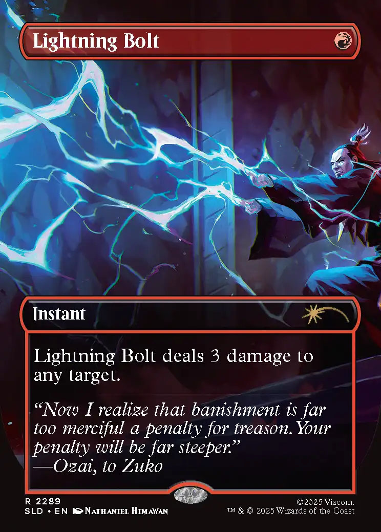 MTG 稲妻/Lightning Bolt Foil Secret Lair ⑦ Lightning Bolt | Secret Lair | Card Kingdom