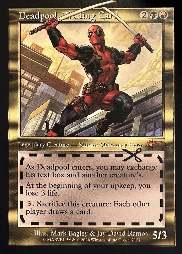 deadpool mtg card kingdom Amazon.com: MTG Secret Lair: Secret Lair x Marvel's Deadpool (Non-Foil  Edition)
