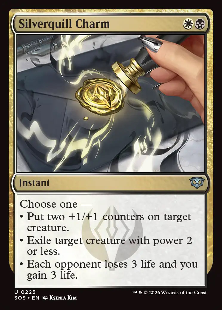 Secrets of Strixhaven Foil: Silverquill Charm