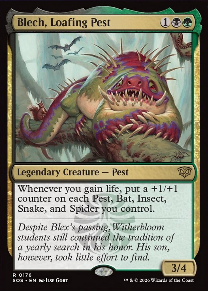 pest control mtg card [22] [The Big Score] [Foil]  Face to Face Games Baron Bertram Graywater teacher's pest - jadar -