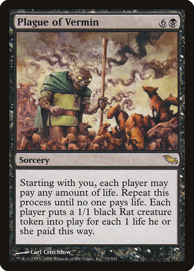 Plague of Vermin | Shadowmoor Foil | Modern | Card Kingdom
