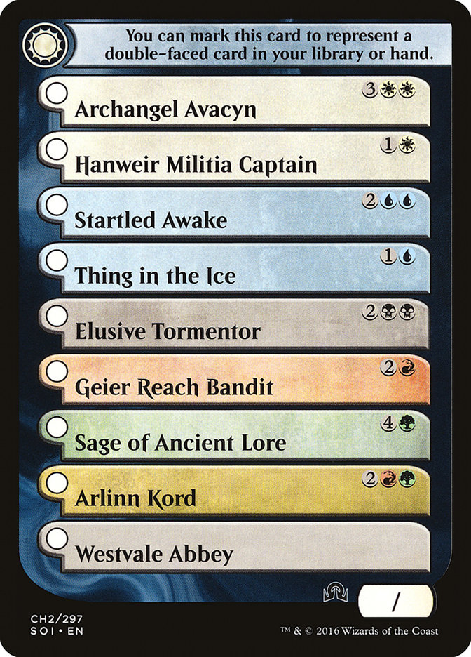 innistrad mtg card list MTG Magic Cards: SHADOWS OVER INNISTRAD CHECKLIST main image 0