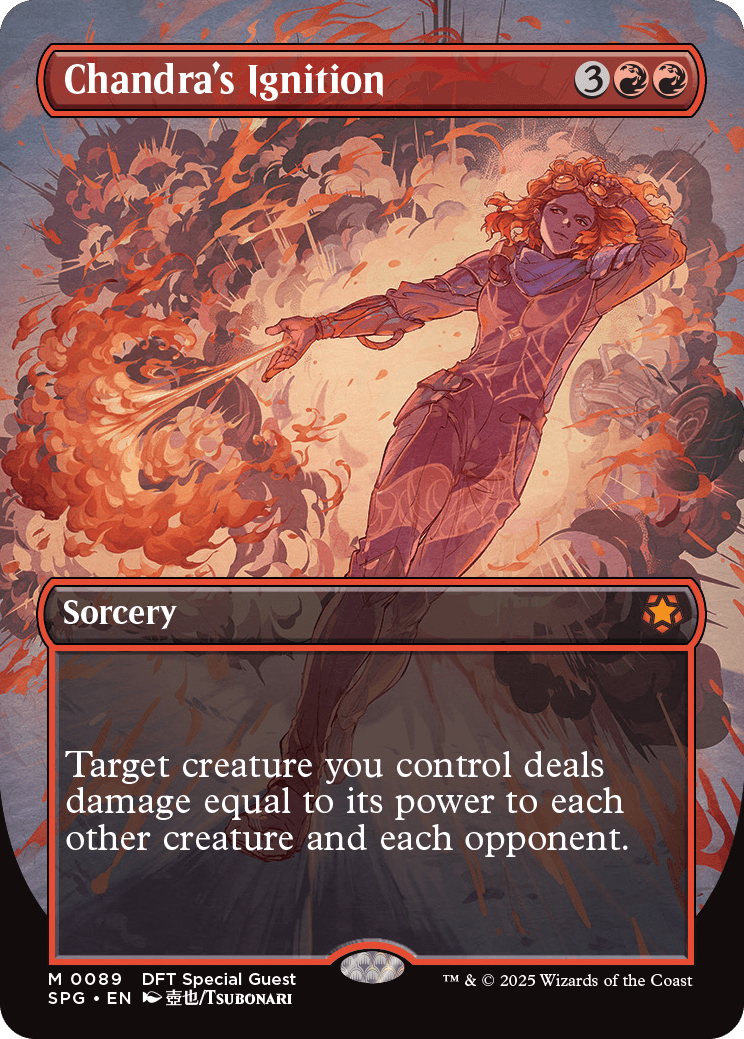 (089) Magic The Gathering Special Guests Single: Chandra's Ignition Holo Mythic