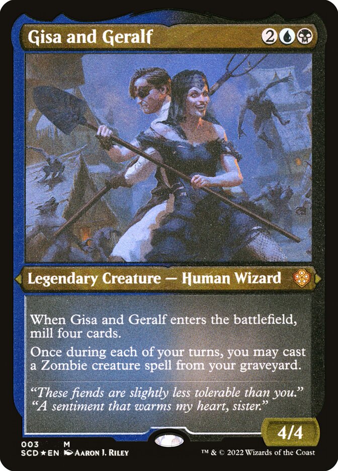 mtg gisa and geralf commander deck Gisa and Geralf [3] [Starter Commander Decks] [Etched Foil]  Face to Face  Games