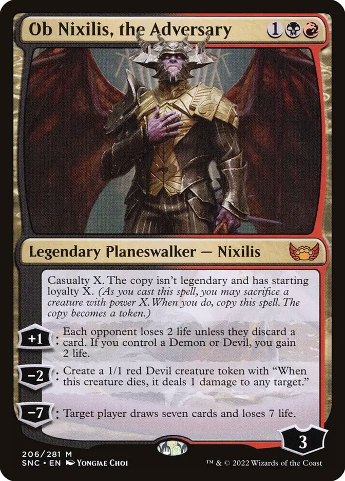 Ob Nixilis, the Adversary | Streets of New Capenna Variants Foil