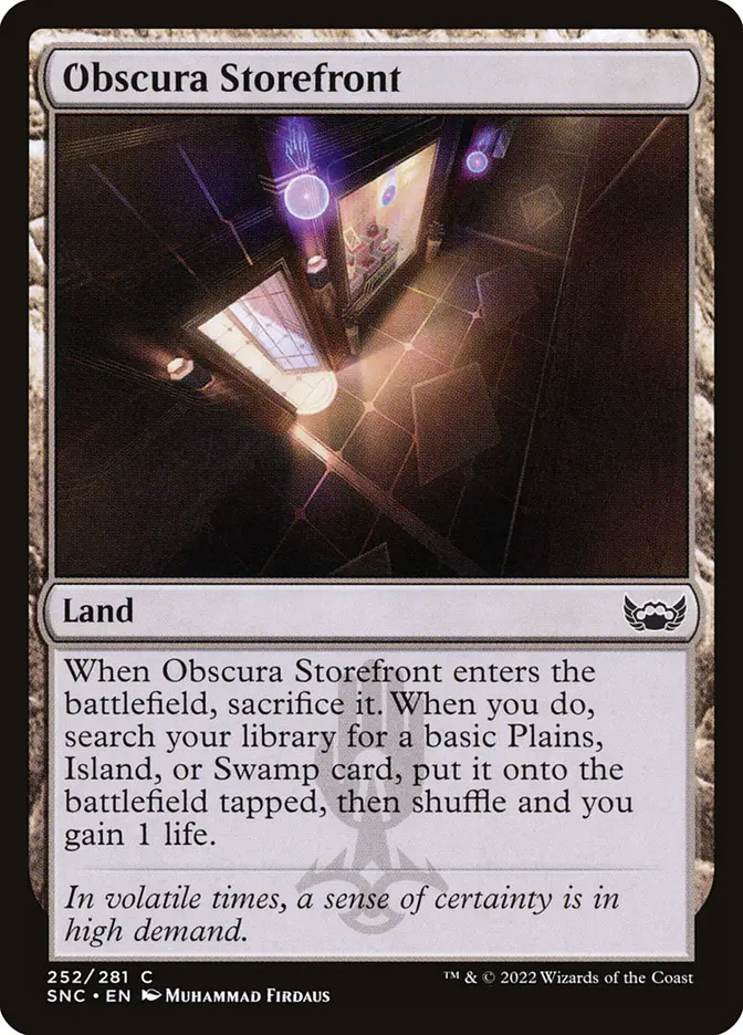 mtg obscura cards Treasure Token (Obscura) (Southeast Asia Artists) [Streets of New Cape draw a card Obscura Charm  Streets of