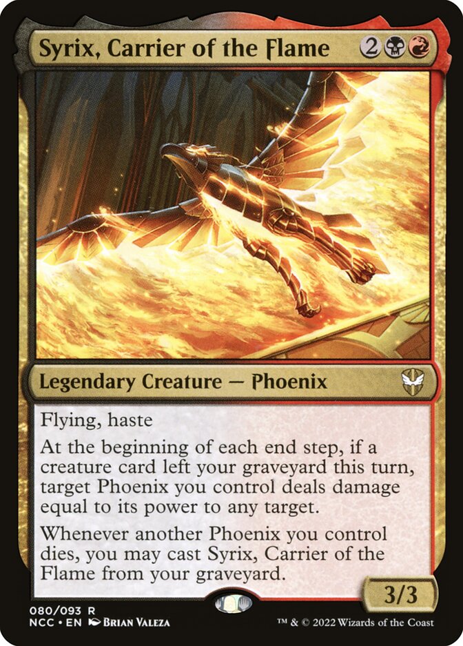 mtg card carrier Maggot [Eighth Edition] Heavily Played Foil Mint / near mint condition trading card Syrix, Carrier of the Flame