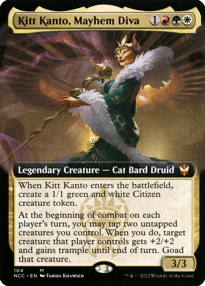 kitt kanto mtg commander deck Kanto, Mayhem Diva [4] [Streets of New Capenna: Commander] [Foil]  Face to Face Games The matte finish offers a glare Cabaretti Cacophony MTG Commander Precon