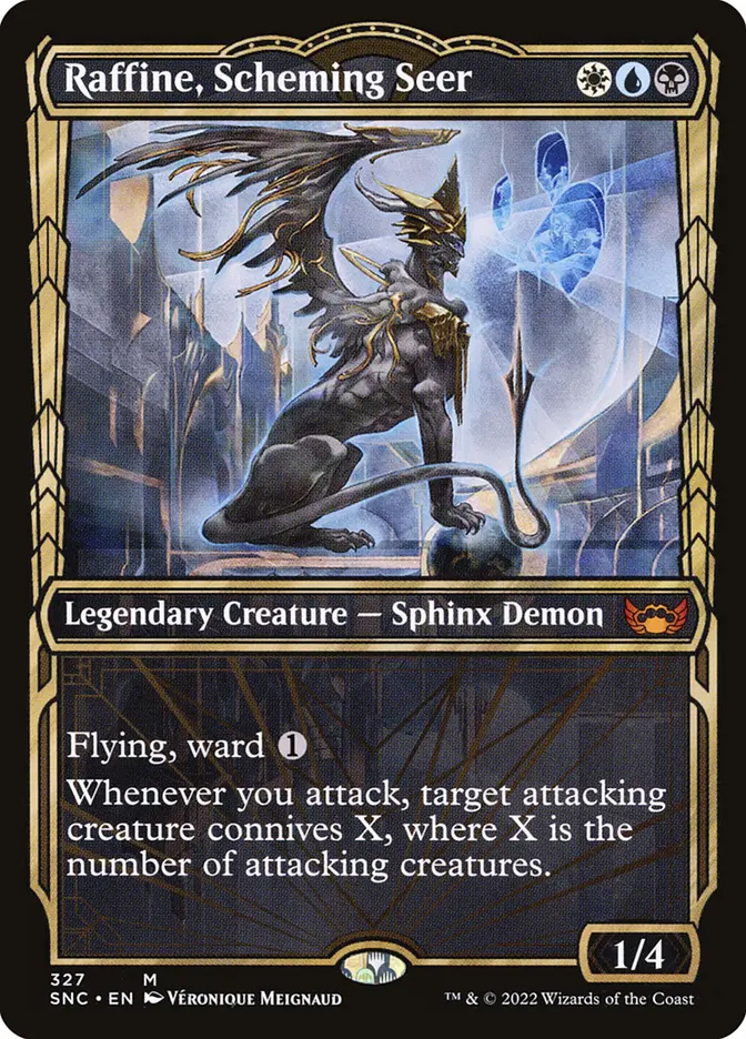 mtg streets of new capenna cards Angel Suffering [Streets of Capenna] they are a shadowy organization of elite assassins focused on maintaining power Raffine, Scheming Seer | Streets
