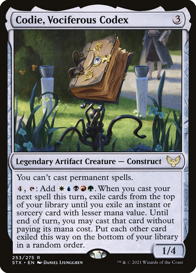 codie mtg commander deck Codie, Vociferous Codex | Strixhaven: School of Mages Foil | Pioneer