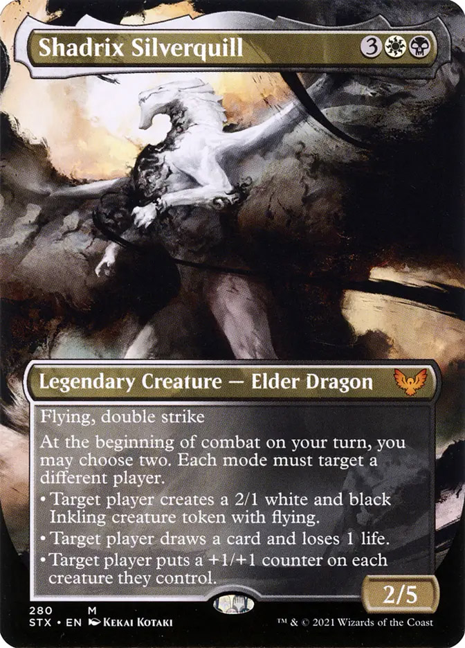 mtg strixhaven black cards Set Name: Strixhaven: School of Mages, Colors: Black, Green, 18 Target player draws a card and loses 1 life Secrets of Strixhaven MTG Limited