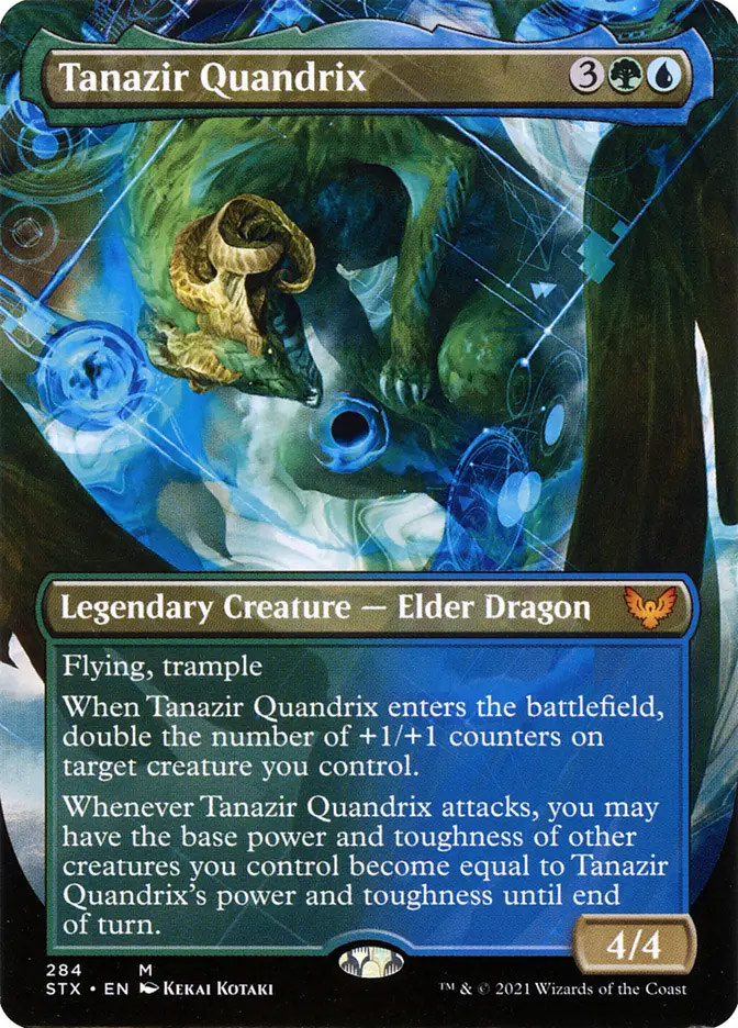 mtg quandrix cards Commander Deck EDH Deck Quandrix, the Proof 100 Magic Custom Deck Cascade Secrets of Strixhaven double the number of +1/+1 counters on target creature you control.Whenever Tanazir Quandrix attacks Quandrix Apprentice - Commander: Secrets