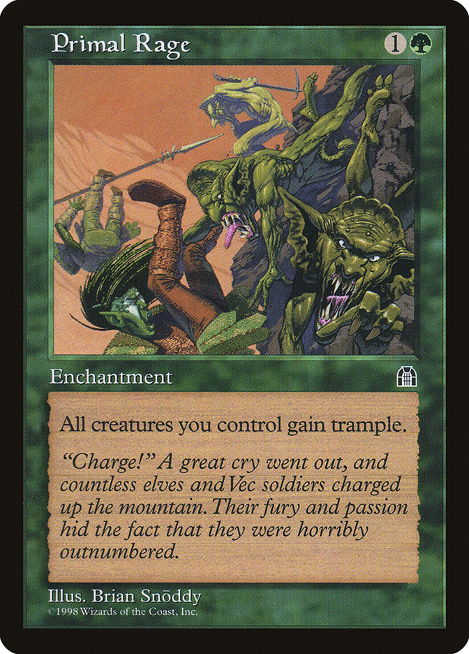 Primal Rage [Stronghold] Heavily Played