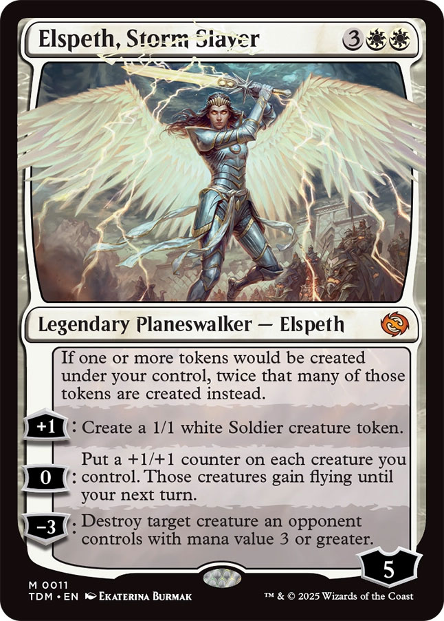 Tarkir: Dragonstorm Foil: Elspeth, Storm Slayer