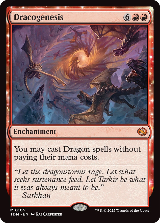 MtG Tarkir: Dragonstorm Mythic Rare Foil Dracogenesis #105