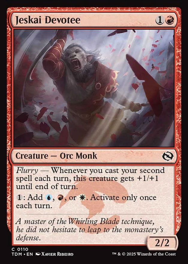 Tarkir: Dragonstorm Foil: Jeskai Devotee