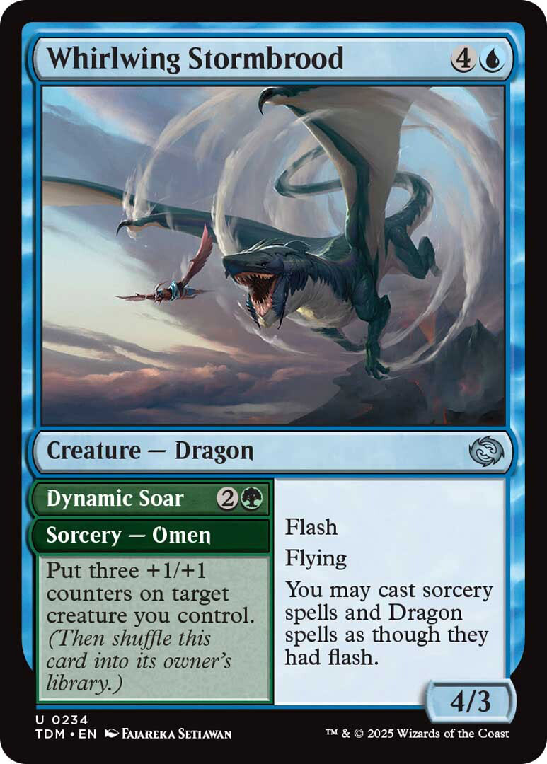 omen cards mtg tarkir Magic The Gathering - Tarkir: Dragonstorm Marang River Regent // Coil