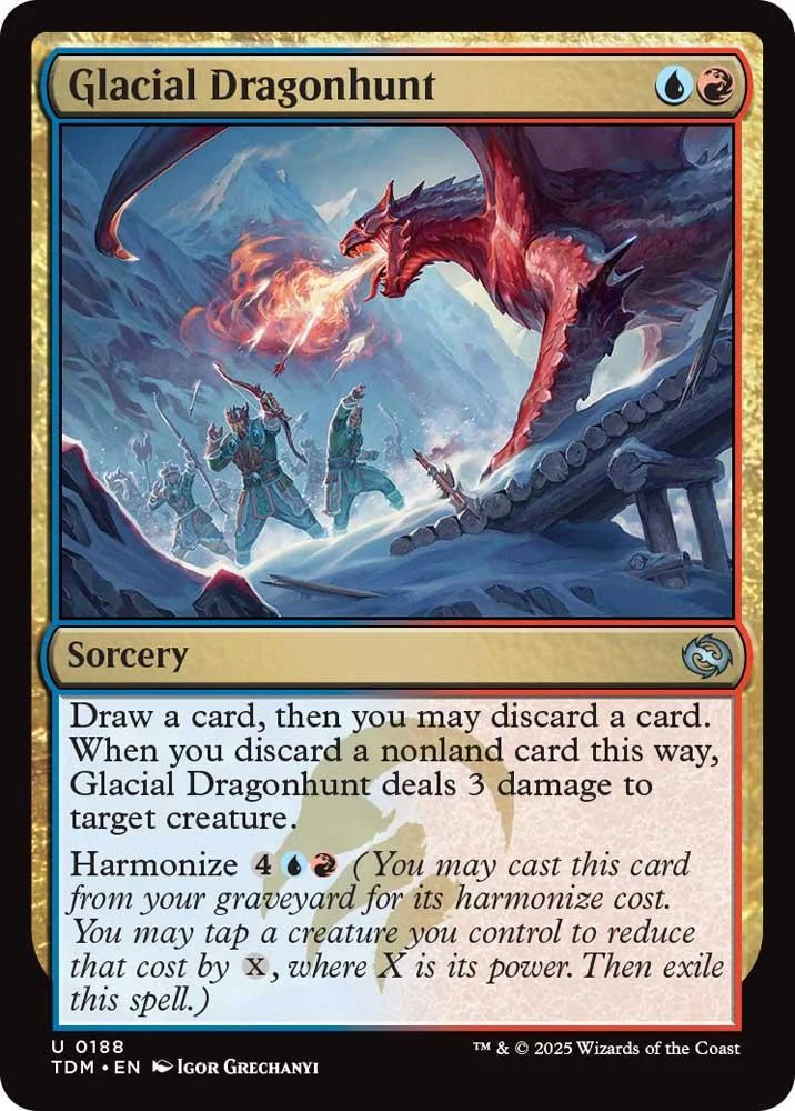 Tarkir: Dragonstorm Foil: Glacial Dragonhunt