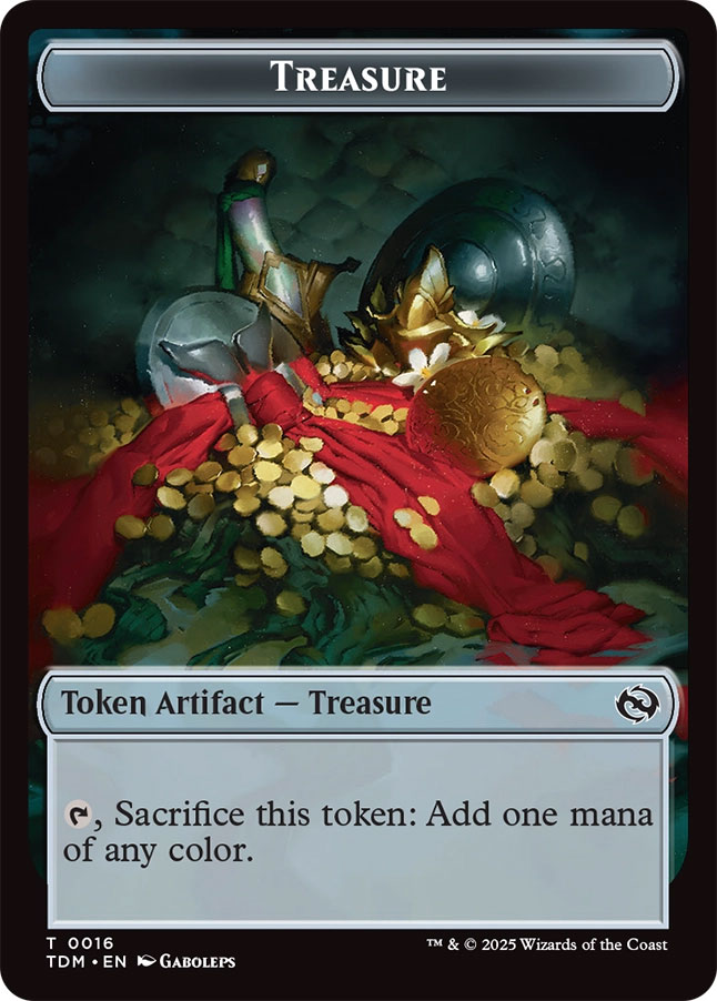 mtg treasure token commander deck Korvold, Fae-Cursed King Sacrifice Tokens Treasure Magic MTG Commander Deck main image 0