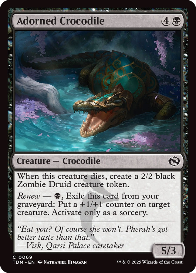 mtg crocodile cards Magic The Gathering - Streets of New Capenna - Sewer Crocodile main image 1