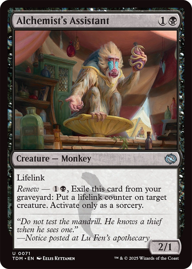 MtG Tarkir: Dragonstorm Uncommon Alchemist's Assistant #71