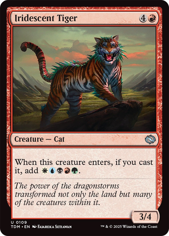 Tarkir: Dragonstorm Foil: Iridescent Tiger