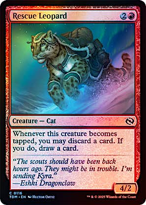 Tarkir: Dragonstorm Foil: Rescue Leopard Tarkir: Dragonstorm Foil: Rescue Leopard