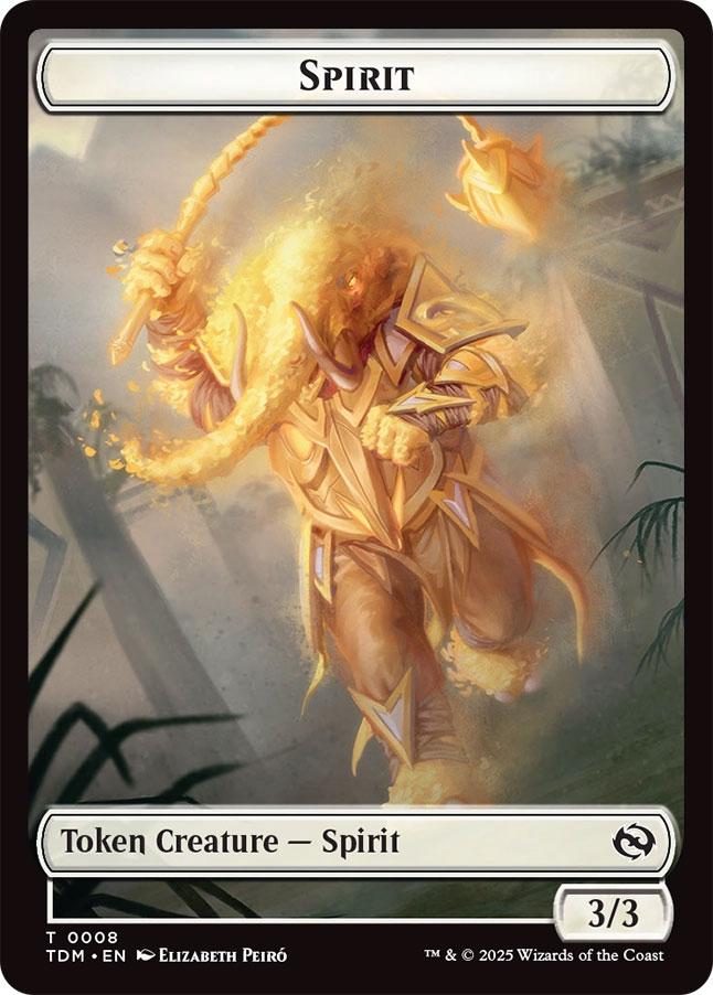 Tarkir: Dragonstorm: Spirit Token (0009)